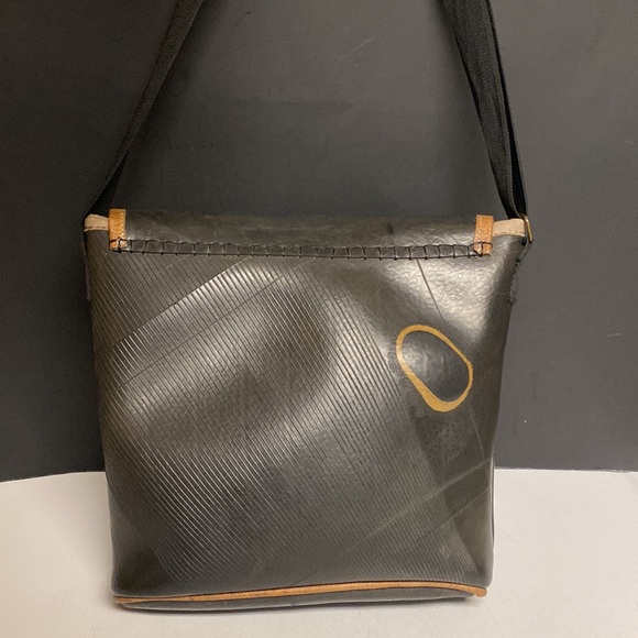 Ganeshhimal Recycled Tire Rubber Crossbody Purse - Picture 4 of 17